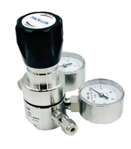 Regolatore di Pressione di Alta Qualità in Acciaio Inox 316, Valvola di Riduzione della Pressione a Flusso Medio 1/4 per Analisi di Gas ad Alta Purezza - Product Image 2