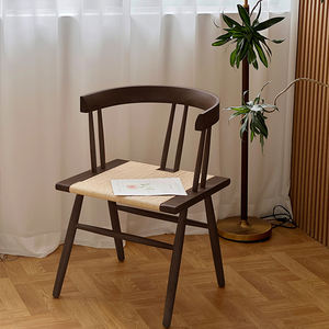 <span class=keywords><strong>Chaise</strong></span> de bureau avec dossier JINS, meubles B&B, sièges pour la maison, chaises de salle à manger en bois massif tressé - Product Image 1