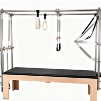 Équipement de fitness professionnel en bois d'érable, réglable et durable, couleur personnalisée, 3 en 1 : Trapeze, Cadillac, Reformer pour studio
