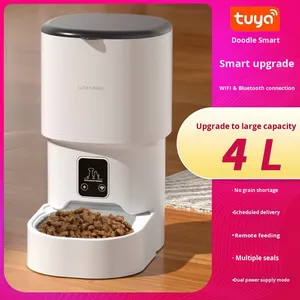 Thông Minh Từ Xa Kết Nối Với 4L Tự Động Thực Phẩm Bát Với Máy Ảnh Wifi Ứng Dụng Điều Khiển Trung Chuyển Dispenser Cho Chó & Mèo - Product Image 2