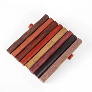 custom unfinished natural rosewood walnut redwood wood hardwood dowel rods wooden craft massage sticks round diy art craft