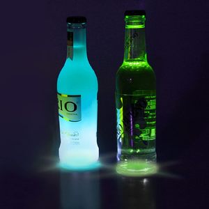 Custom Embossed LED Plastic <b>Sticker</b> Wine Bottle Light Cups Coasters Battery Operated Reusable Durable Ramadan Graduation Party - Product Image 4