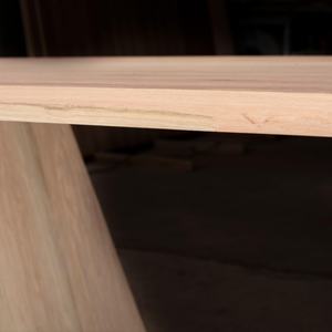 Juego de Comedor Brutalista de Madera Maciza Natural, Mesa de Comedor de Lujo - Product Image 5