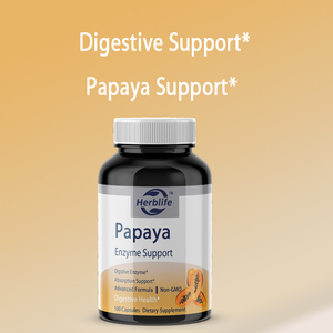 Cápsulas de Enzimas de Papaya y Papaína OEM/ODM de Venta Caliente - 500mg 100 Píldoras, Apoyo Digestivo - Product Image 3