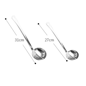 Cuillère passoire multifonctionnelle portable en acier inoxydable D2495 pour la cuisine, avec long manche, pour soupes et aliments – Vente en gros - Product Image 6