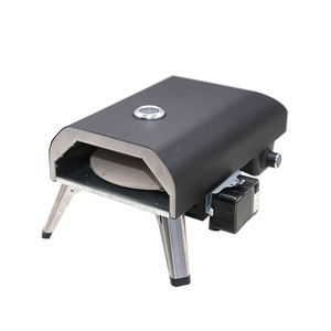 Folding Gas Pizza Oven 12 Inch With Rotary Thermometer Commercial Catering Freestanding Pizza Stone Oven - Product Image 2