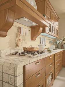 Diseño Gratuito Hecho en China, Gabinete de Cocina Personalizado de Estilo Retro Americano Campestre, Promoción por Tiempo Limitado - Product Image 4