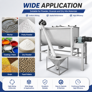 Mezcladora Horizontal de Gran Capacidad con Alimentador de Tornillo para Mortero Seco, Masilla para Paredes, Yeso en Polvo y Materiales de Construcción - Product Image 6
