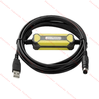 Cable de Programación PLC USB-SC09-FX de Mitsubishi, Adaptador de Comunicación USB para Controlador de la Serie FX, Automatización Industrial