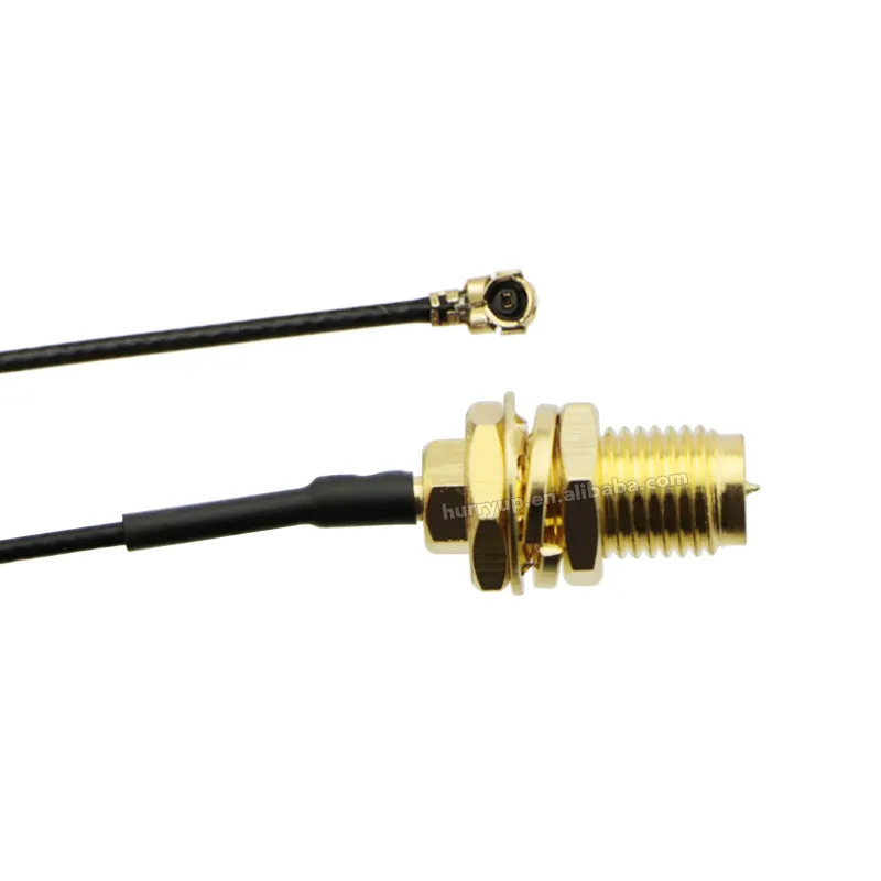 Cabo conector de extensão pigtail, RP-SMA fêmea para ufl ipx ipex rf jumper rp sma para ipx rf 1.13