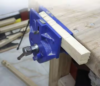 ANDUUK Pince à bois Fixation d'établi Étau de table de 7/9 pouces Outil de serrage en acier au carbone Étau à bois à retrait rapide