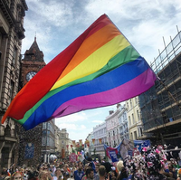 Drapeau arc-en-ciel en Polyester personnalisé chaud 3x5 FT drapeau transgenre Trans Pride drapeau LGBT pour la décoration 48h livraison rapide