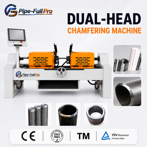 Multi-functional Double Head Chamfering <b>Machine</b> for Threaded Rod and <b>Pipe</b> End Beveling in Mass Production - Product Image 1