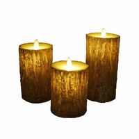 Moving Docht Pine Shape battery Fernbedienung elektronische LED-Kerzen lampe
