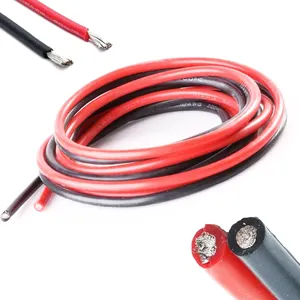 2awg 4awg 6awg 8awg 12awg 14awg טמפרטורה גבוהה כבל סיליקון נחושת כבל סיליקון