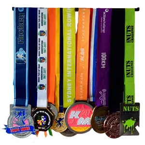 Triathlon Cheerleading Sport nuoto metallo ottone Lacrosse combinato per bambini salto corda Finisher Running Medal Bike