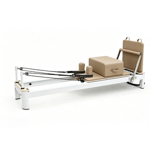 Meilleur prix, logo OEM, vente en gros, <span class=keywords><strong>lit</strong></span> de réforme Pilates en aluminium blanc de haute qualité, pour studio commercial/maison - Product Image 5
