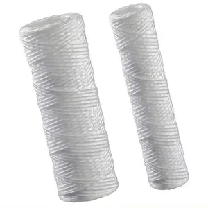 HUAMO GROUP-Cartucho de filtro de cuerda enrollada de PP de 10 pulgadas, cartucho de filtro enrollado en espiral de 20 pulgadas y 5 micras