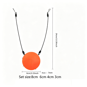 TPU Hanging Split Shooting <strong>Target</strong> <strong>Set</strong> 4pcs Resettable Training <strong>Targets</strong> with Elastic Cord Outdoor Practice Shooting Accessory - Product Image 2