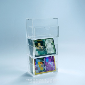 Best Selling for Modern Acrylic Card Holder Store Display Stand <b>Stackable</b> <b>Drawer</b> Organizer <b>Storage</b> Cabinet - Product Image 3