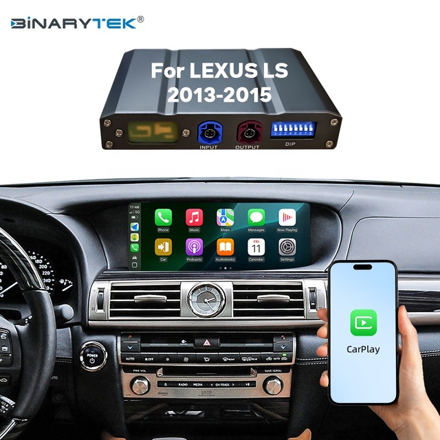 For Lexus LS 2013-2015 Linux Interface Box Wireless CarPlay Android Auto CarPlay Module Decoder Car Radio Binarytek