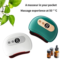 Outil de massage facial rechargeable par USB, thérapie chaude et froide, planche de massage à température constante, soin de la peau à micro-courant