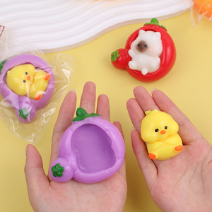 Creative Cute Fruit Cute Grain <b>Small</b> Animal Figurines Micro-landscape DIY Decorations <b>Blind</b> Bag Accessories Resin Craft - Product Image 3