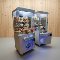 Machine à pinces en gros, petite machine d'arcade en métal, jouets de type grue, distributeur de prix d'arcade, jeu à monnayeur pour centre de jeux, pour poupées, bonbons et cadeaux
