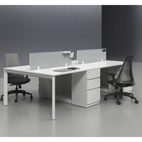 Station de travail de bureau ergonomique en acier économique Grands Furniture avec gestion des câbles, design durable, utilisation commerciale, bureau pour le personnel