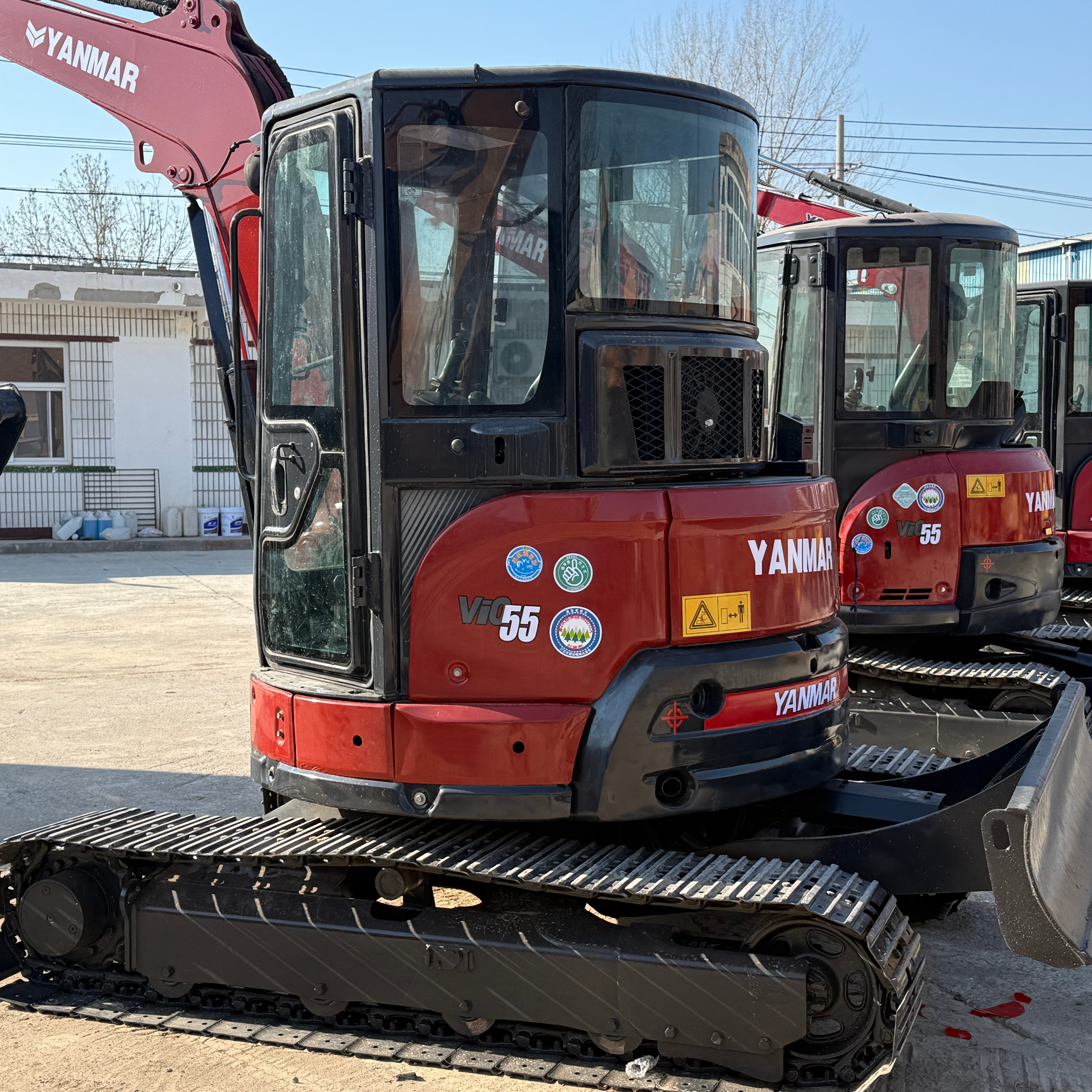 Японский оригинальный Yanmar Mini Escavator VIO55-6 VIO55-5 VIO55-6 5 тонн небольшой гусеничный экскаватор с резиновыми подушечками