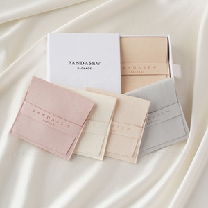 PandaSew Luxury Microfiber Necklace Earrings Ring Jewelry Pouch Small <b>Gift</b> <b>Envelope</b> Jewelry Bags - Product Image 1