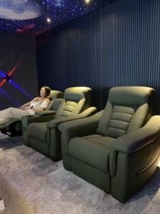 Sang Trọng 2 Chỗ Ngồi Rạp Hát Tại Nhà Đồ Nội Thất Điện Ngồi Có Thể Ngả Nội Thất Movie Ghế Phương Tiện Truyền thông Phòng Da Rạp Chiếu Phim Sofa Cho <span class=keywords><strong>Vip</strong></span> <span class=keywords><strong>Studio</strong></span> - Product Image 2