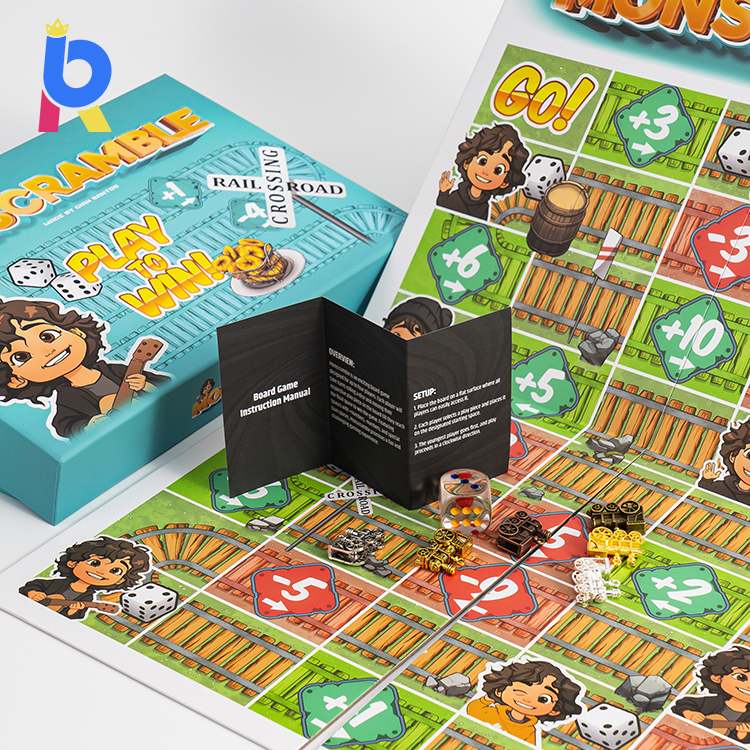 Professional Printing Manufacturer OEM Hot Seller Custom Card Size Color Hot Stamping Lamination Printing Board Game Card