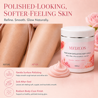 Gommage Corporel Exfoliant Rose Lumineux 1000ml AHA PHA Pamplemousse Rose Sel Marin Crème Exfoliante Corporelle Lisse les Peaux Rêches et Sèches Soin Corporel Spa