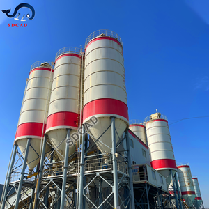 New 50 mét khối nhỏ gọn trạm trộn bê tông thực vật phần mềm tiên tiến điều khiển trạm trộn bê tông thực vật cho thương mại toàn cầu - Product Image 1