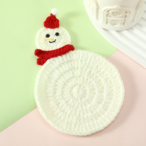 Sous-verres tissés à la main, tapis pour tasses à thé, coussinets isolants pour tasses d'eau de bureau, produits au crochet finis - Product Image 4