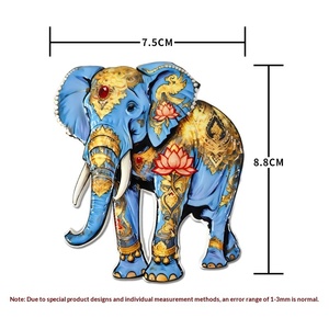 Imán de Resina para Refrigerador con Diseño de Elefante del Sudeste Asiático, Recuerdo de Viaje Creativo de Tailandia, Laos y Camboya, Regalo Magnético, ODM/OEM - Product Image 2