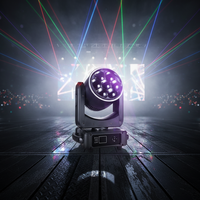 Mini projecteur LED B-eye 7x60W à tête mobile avec effet zoom de faisceau coloré, idéal pour les événements, mariages, concerts et fêtes