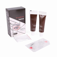 Kit Pewarna Alis Henna Kimia Profesional Tahan Air Tahan Lama Krim Pewarna Alis Semi-permanen