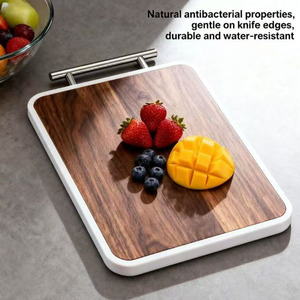 Tagliere ecologico in acciaio inossidabile a doppia faccia Design semplice lavapiatti multifunzione facile da pulire uso cucina - Product Image 2