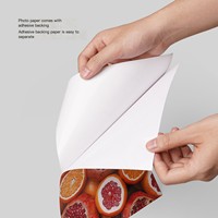 Pegatinas de Papel Fotográfico Autoadhesivas Resistentes Personalizadas, Pegatinas de Impresión de Inyección de Tinta, Papel Fotográfico
