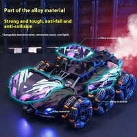 6 ruedas de aleación RC coche 4WD transformar Control remoto Drift Stunt todoterreno escalada camión volquete juguete recargable para niños