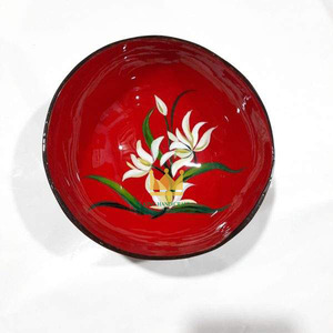 Bol en noix de coco laqué écologique, motif personnalisé, vente en gros, pour la maison et la table, prix abordable, Vietnam - Product Image 1