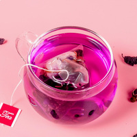 Thé au Ginseng et aux Baies de Goji en Vrac, Boîte de Thé Solide pour la Santé et l'Énergie, Nettoyant et Détoxifiant pour les Reins, Thé Noir
