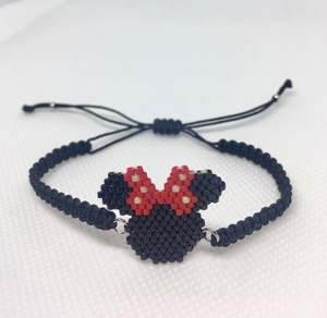 Handmade Creations Minnie <b>Mouse</b> Miyuki Bracelet - Product Image 1