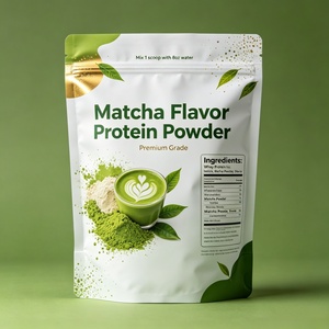 Custom Printed Mylar Stand Up Pouch Protein Powder Food Packaging <b>Bag</b> High Barrier Zipper Lock Resealable 250g Supplement Pouch - Product Image 5