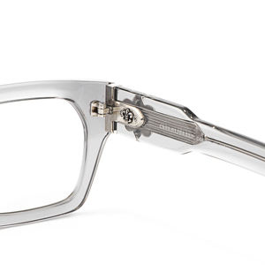 Dicke Acetat-Brillenfassung in Schildpatt-Optik, Transparent Grau-Grün, Optische Mehrstärkenbrille, Glatt Verarbeitet, Verifiziert, Herrenbrille, Brillenhersteller - Product Image 5