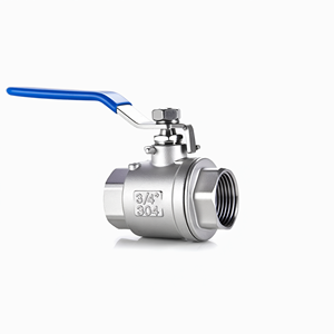 Válvula de Bola Hidráulica de Acero Inoxidable de 2 Piezas, 3/4 Pulgadas, Roscada 304 para Sistema Hidráulico - Product Image 1