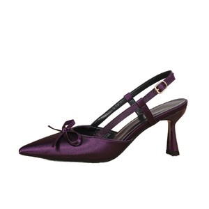 Scarpe da Donna con Tacco Alto e Cinturino Posteriore, Punta Affusolata, Fibbia Metallica Regolabile, Design con Tacco a Campana per Serate, Feste, Casual e Appuntamenti - Product Image 1