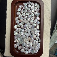 Perles en vrac naturelles baroques d'eau douce en forme de goutte de 10*13mm avec un fort lustre pour le bricolage (prix par pièce)